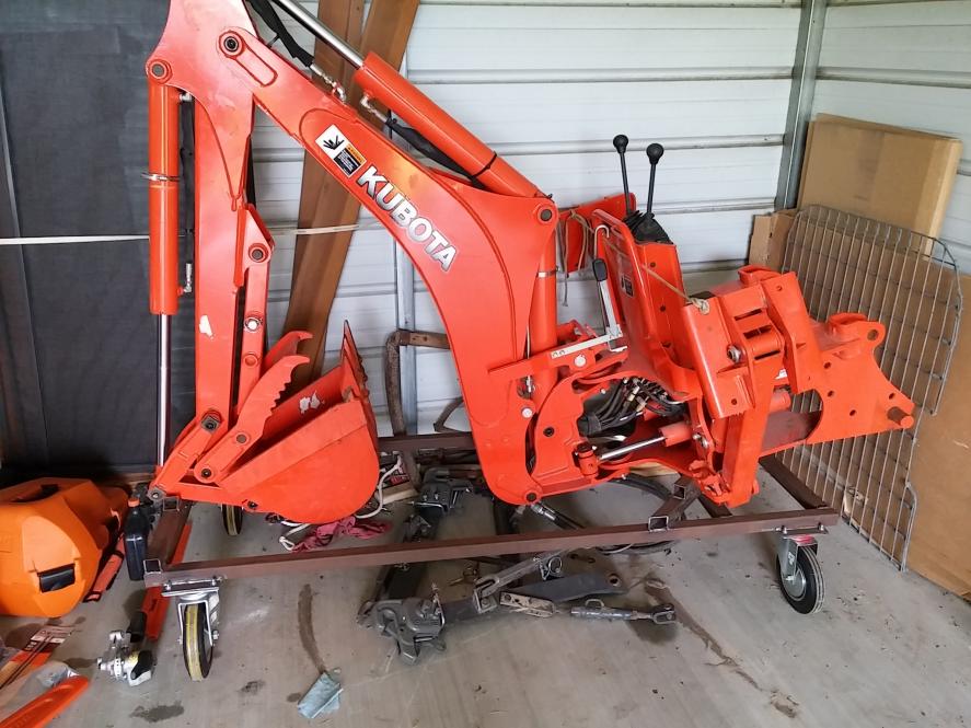 Backhoe dolly OrangeTractorTalks Everything Kubota