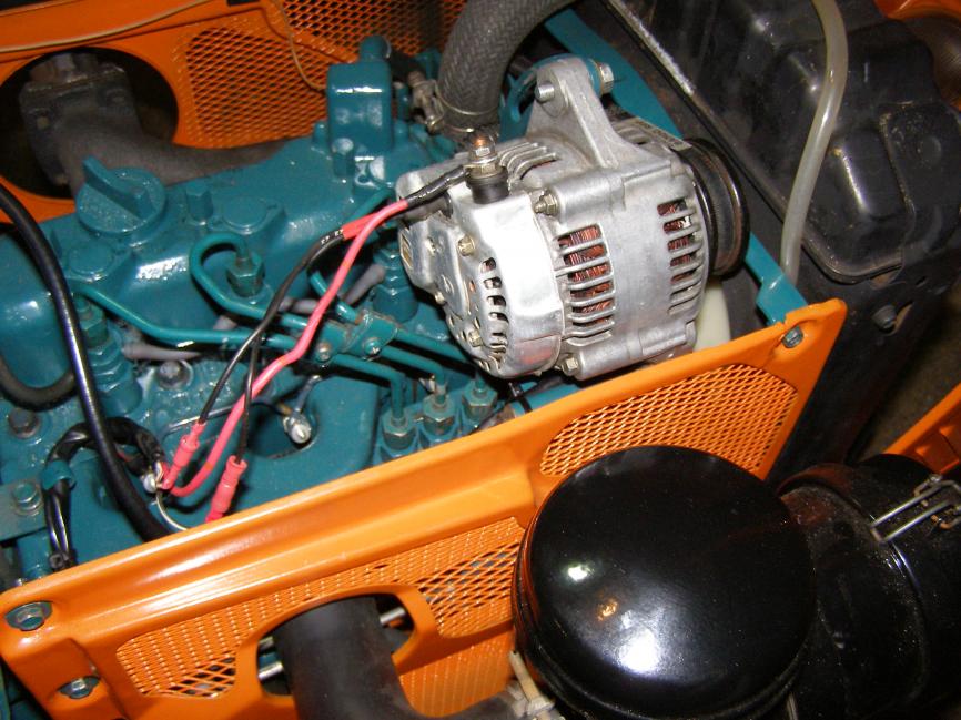 B7100 Adding alternator to replace Dyno - OrangeTractorTalks