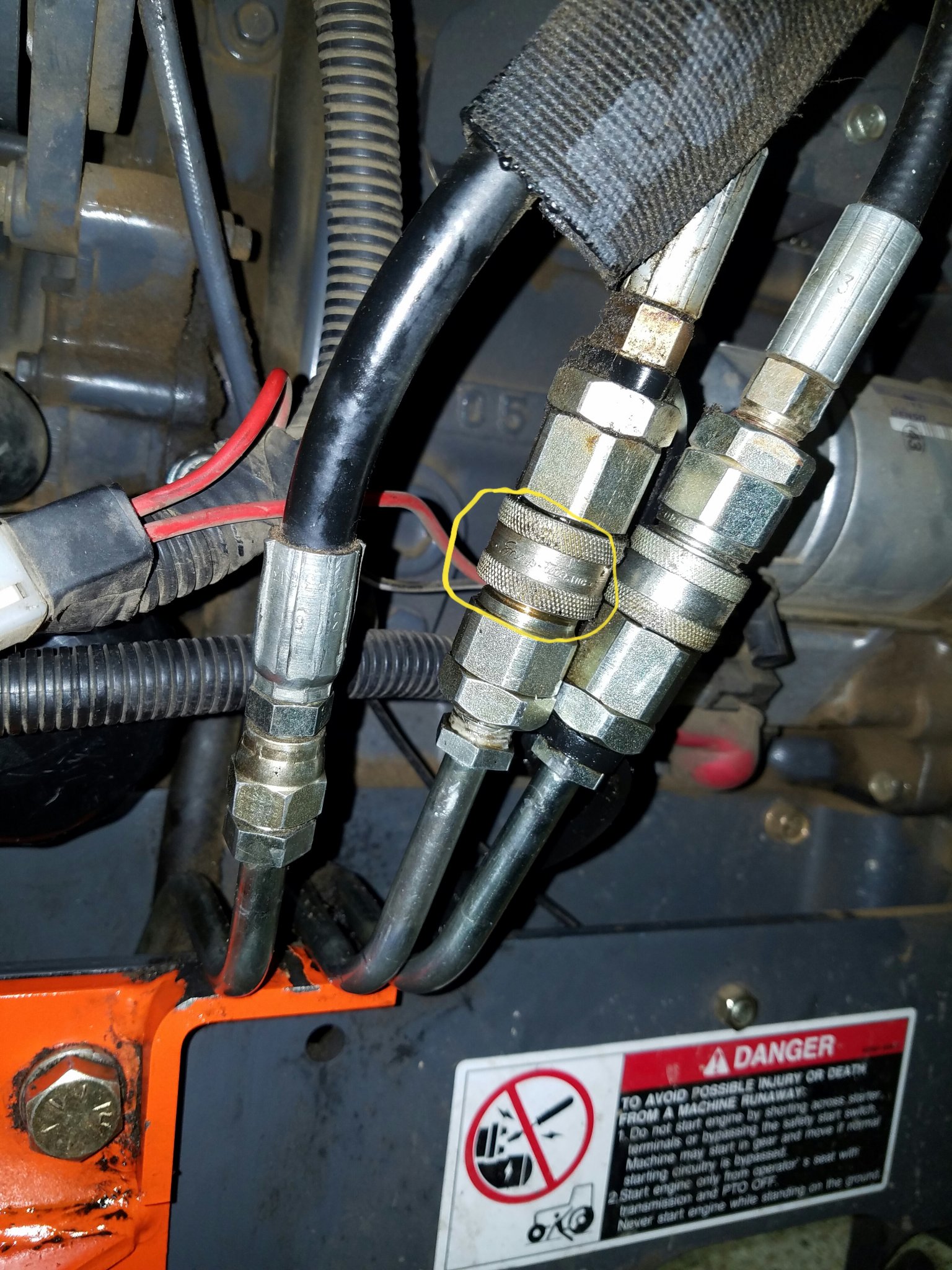 bx2200 disconnect leaking couplings kubota orangetractortalks