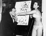 Salvador Dali painting of Raquel Welch Famous painting from the 60ies.jpg