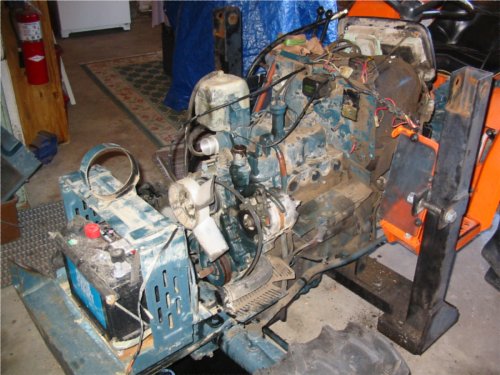 Tractor Disassembly If you suspect the frost plug behind the gear case is the cause of concern, you'll need to perform plenty of disassembly.