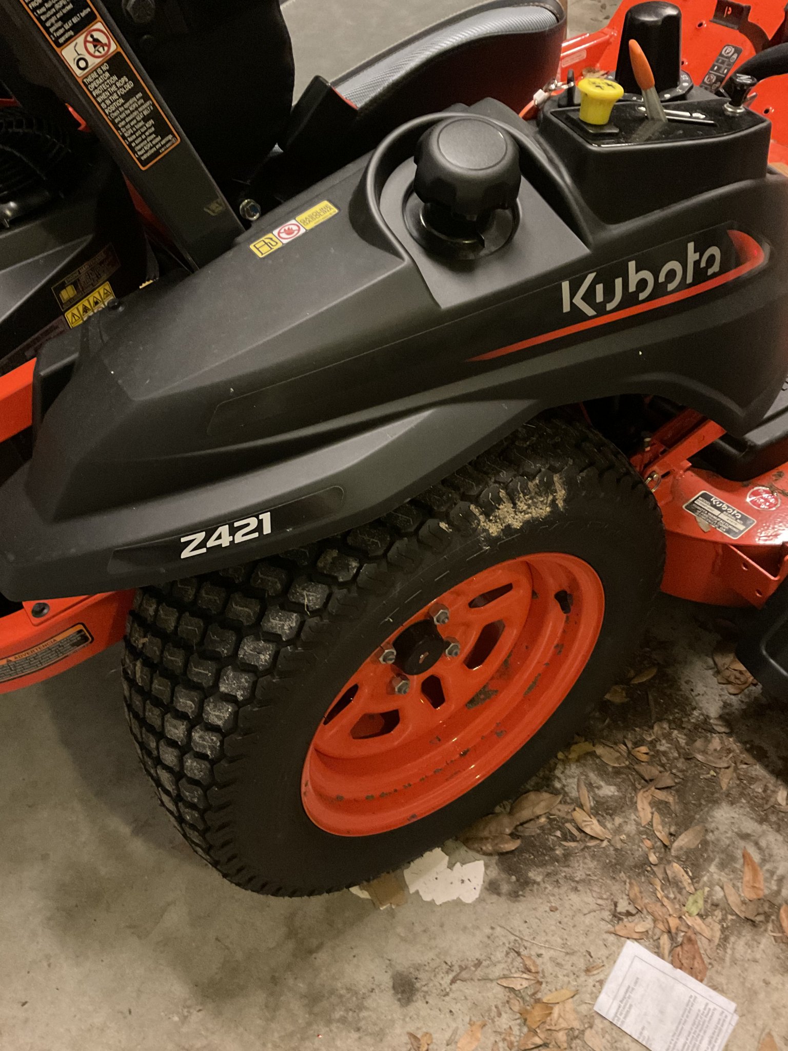 Kubota z421 discount
