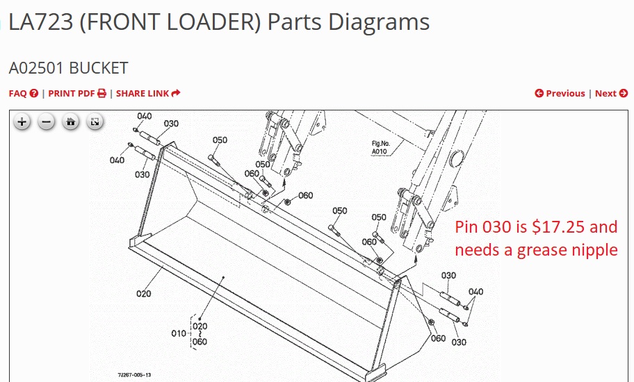 Replacing bucket pins OrangeTractorTalks Everything Kubota