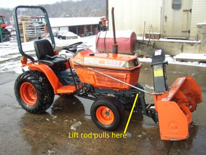Snowblower on a B7500 | OrangeTractorTalks - Everything Kubota