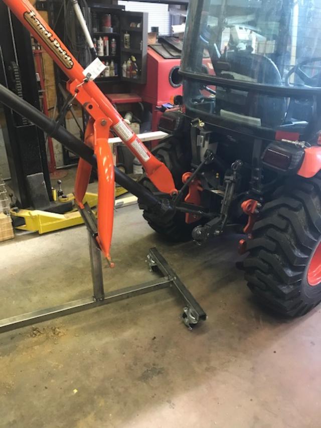 Post hole digger stand OrangeTractorTalks Everything Kubota