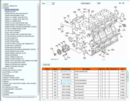 Illustrated parts catalog